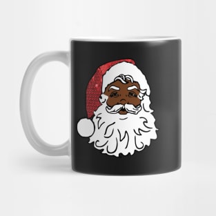 black santa claus christmas Mug